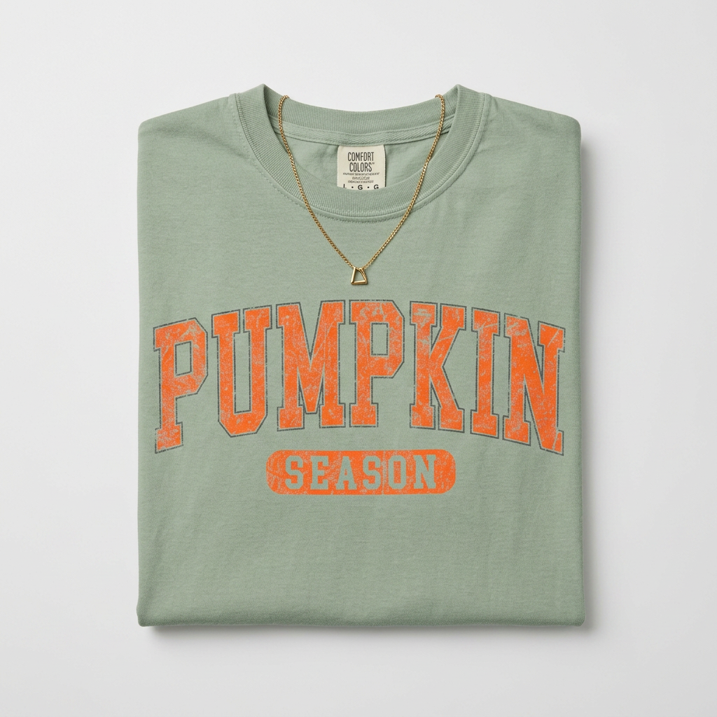 Pumpkin Season Retro T-Shirt — Vintage Pumpkin Tee for Fall & Pumpkin Patch