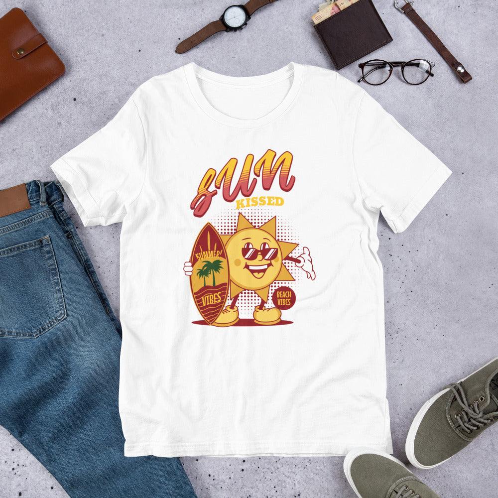 Sun kissed summer vibes tshirt, summer clothing women and men, vacation apparel tropical paradise tee - Teez Closet