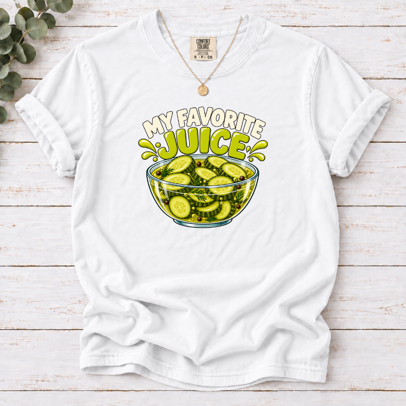 My Favorite Juice Pickle T-Shirt – Funny Pickle Lover Graphic Tee