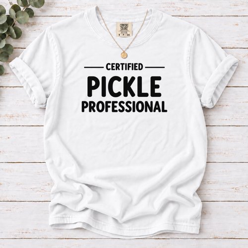 Certified Pickle Professional Shirt | Funny Pickle Lover T-Shirt Gift