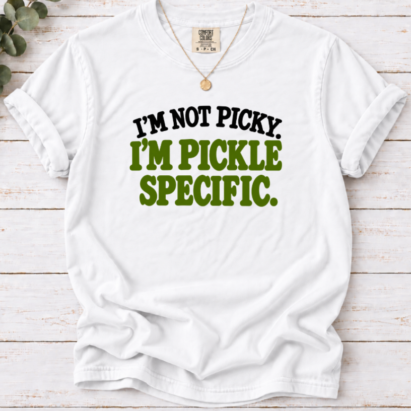 'm Not Picky I'm Pickle Specific T-Shirt – Funny Pickle Lover Tee